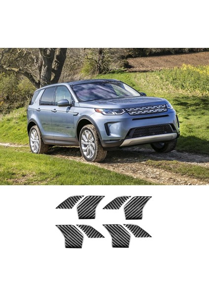 Karbon Fiber Iç Kapı Kolu Kase Kapağı Trim Land Rover Discovery Sport 2021 2022 Aksesuarları (Yurt Dışından)