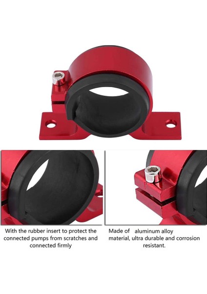 Kırmızı 60MM Yakıt Pompası Tek Montaj Dirseği Yakıt Filtresi 044 Bosch Için Dış Braket Kelepçe Kızağı (Yurt Dışından)