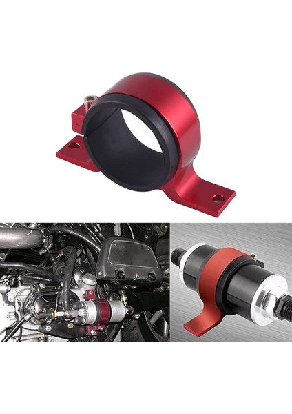 Kırmızı 60MM Yakıt Pompası Tek Montaj Dirseği Yakıt Filtresi 044 Bosch Için Dış Braket Kelepçe Kızağı (Yurt Dışından)