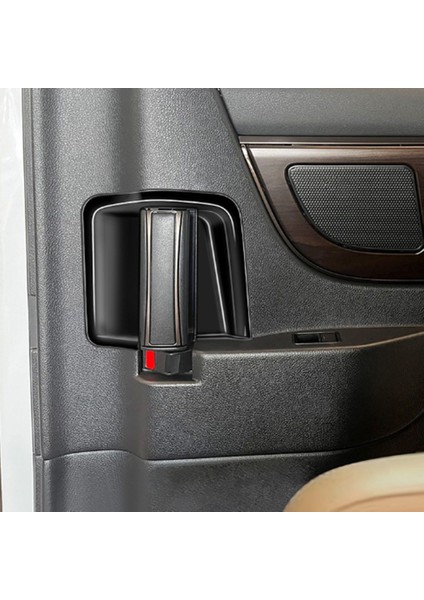 Toyota Alphard 40 Serisi 2023+ Için Araba Iç Orta Kapı Kolu Kase Kapağı Trim Çerçeve Etiket Parlak Siyah (Yurt Dışından) indirimleri
