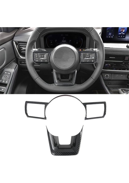 Nissan Rogue X-Trail 2021 2022 2023 Için Direksiyon Paneli Çerçeve Kapak Trim Iç Aksesuarları (Abs Karbon Fiber) (Yurt Dışından)