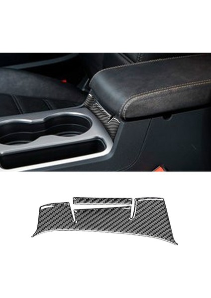Dodge Challenger 2008-2014 Için Araba Aksesuarları Karbon Fiber Merkezi Kol Dayama Kutusu Kolu Paneli Ayar Kapağı Etiket, Siyah (Yurt Dışından) fırsatları