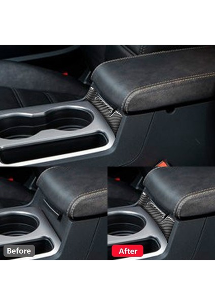 Dodge Challenger 2008-2014 Için Araba Aksesuarları Karbon Fiber Merkezi Kol Dayama Kutusu Kolu Paneli Ayar Kapağı Etiket, Siyah (Yurt Dışından) indirimleri
