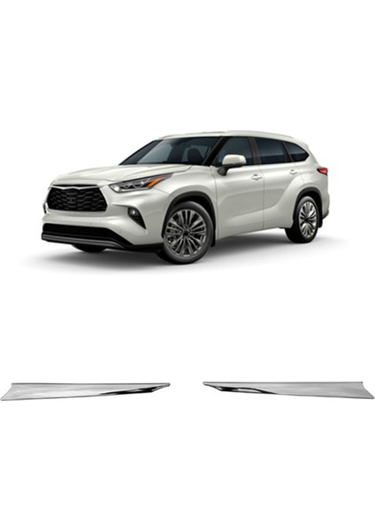 Toyota Highlander 2020 2021 Için Araba Krom Arka Kuyruk Bagaj Kapağı Kalıplama Kapak Trim Çerçeve (Yurt Dışından)