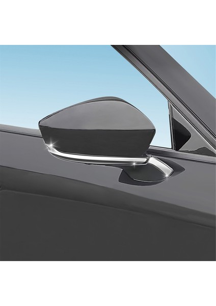 Araba Parlak Gümüş Dikiz Aynası Dekoratif Çıkartmalar Mazda Cx-60 2022 2023 Araba Aksesuarları Rhd (Yurt Dışından)