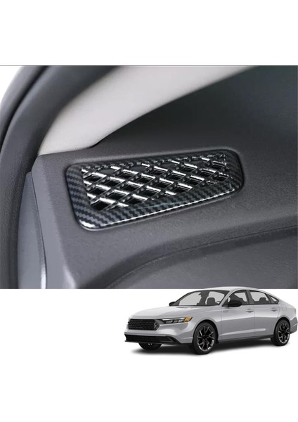 Honda Accord 2023 2024 11TH Araba Dashboard Yan Hava Firar Çıkışı Kapak Trim Aksesuarla (Abs Karbon Fiber) (Yurt Dışından)