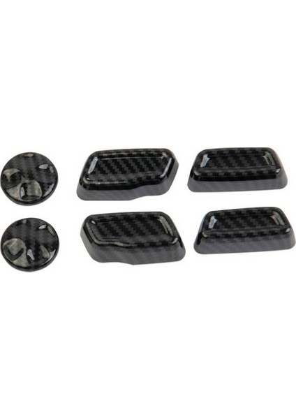 Araba Karbon Fiber Koltuk Ayar Düğmeleri Çıkartmaları Dekorasyon Kapak Trim Jeep Grand Cherokee 2021 2022 Için (Yurt Dışından)
