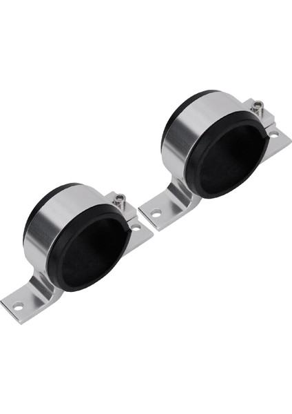 Adet Gümüş 60MM Yakıt Pompası Tek Montaj Braketi Yakit Filtresi Harici Braket Kelepçe Beşiği 044 Bosch 380LPH 300LPH (Yurt Dışından)