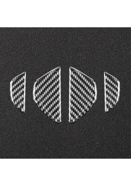 Volvo Için S60 2010-2018 V60 2010-2017 Iç Kapı Kase Kapağı Paneli Trim Etiket Aksesuarları Karbon Fiber (Yurt Dışından)