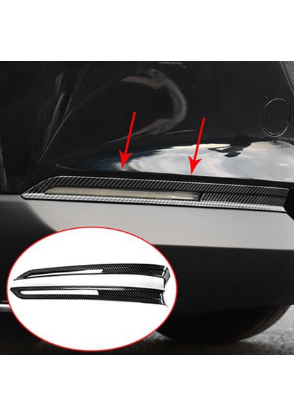 Araba Karbon Fiber Ön Tampon Sis Lambası Lambası Krom Çerçeve Trim Için Mazda CX30 Cx-30 2020 2021 (Yurt Dışından) fiyatları