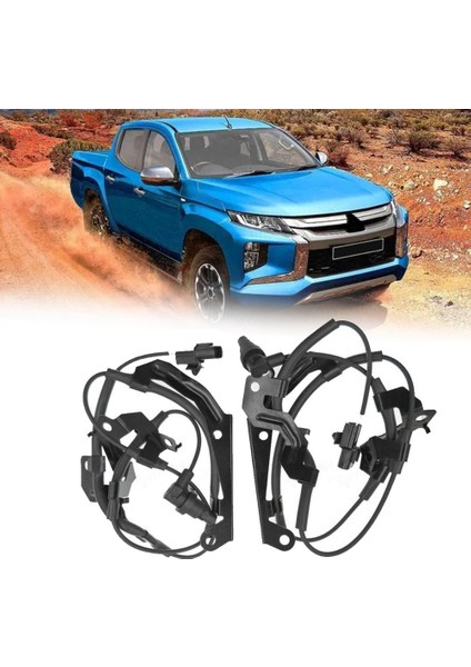 2 Adet 4670A595 4670A596 Ön Tekerlek Abs Anti-Kilit Sensörü Mitsubishi L200 Pajero Montero Sport 2005-2015 Sol + Sağ (Yurt Dışından)