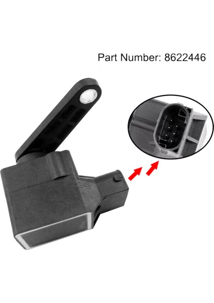 Araba Far Seviye Sensörü Vücut Yükseklik Sensörü Volvo S60 S80 V70 Xc 2001 2002 2003 2004 2005-2007 8622446 30645605 30782822 31300198 (Yurt Dışından)