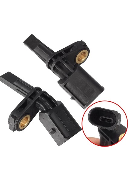 2 Adet Abs Tekerlek Hız Sensörü Ön Sol ve Sağ 7H0927804 WHT003856 -Audi A3 Tt Golf Jetta Passat Tiguan Seat Skoda (Yurt Dışından)