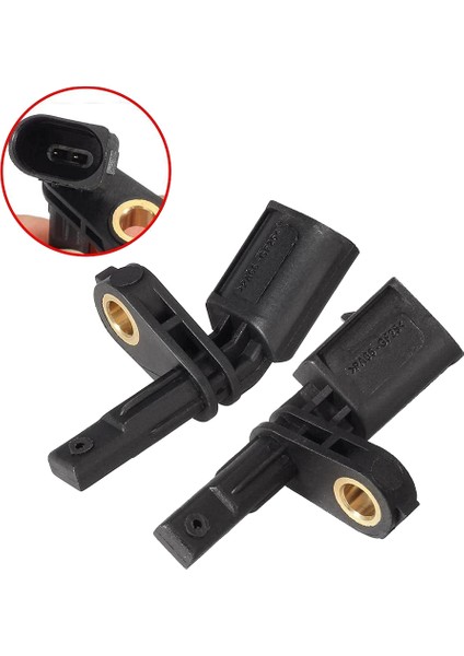 2 Adet Abs Tekerlek Hız Sensörü Ön Sol ve Sağ 7H0927804 WHT003856 -Audi A3 Tt Golf Jetta Passat Tiguan Seat Skoda (Yurt Dışından)