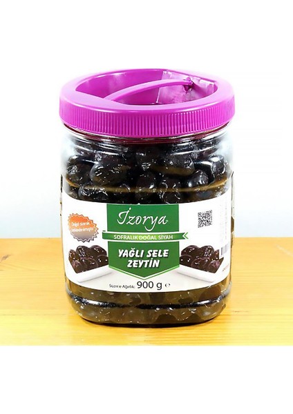 İZORYA Orta Direk Yağlı Sele Zeytin 900 gr