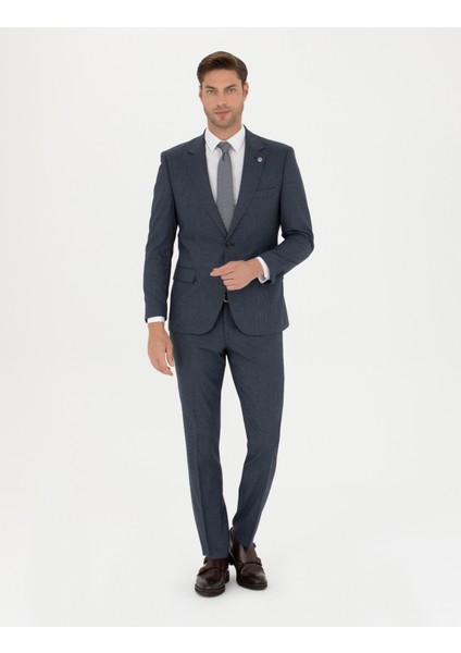 Erkek Lacivert Slim Fit Takım Elbise 50278191-VR033