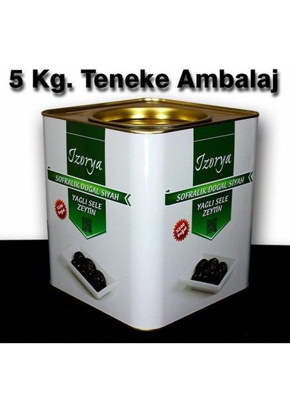 İZORYA Orta Direk Yağlı Sele Zeytin 5000 gr fiyatları