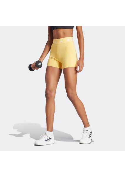 Techfit Kadın Sarı Antrenman Şortu (IU1856)