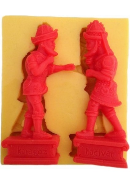 Hacıvat Karagöz Silikon Kalıp 8x4 cm