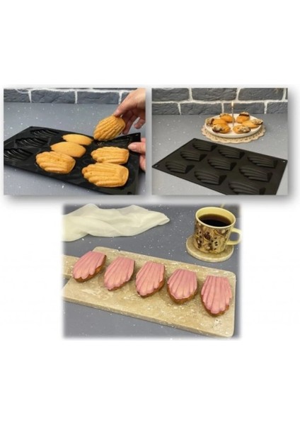 Silikon Kek Kalıbı Istiridye Madeleine 9 Lu
