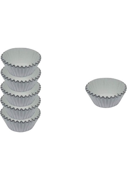 Gümüş Jöle Kek Kapsülü 2 cm 100LÜ 2 x 3.5 cm