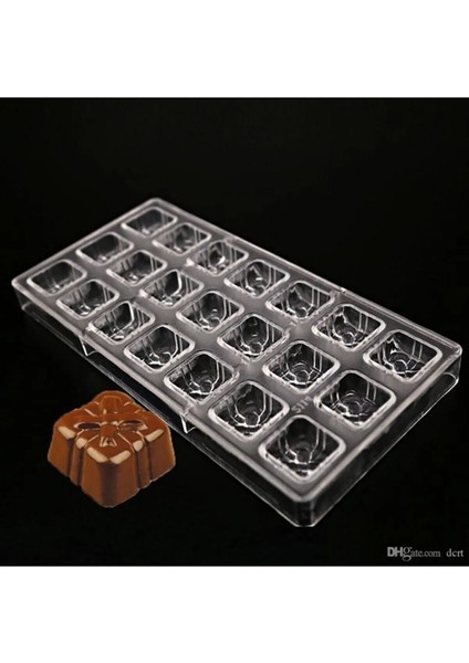 Polikarbon Çikolata Kalıbı Hediye Paketi 3X3X2 cm modelleri