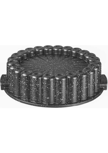 Gri Granit Döküm Kulplu Dilimli Tart Kalıbı 26CM fiyatları