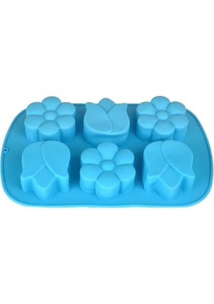 Çiçek Silikon Kalıp 6 Lı Lale