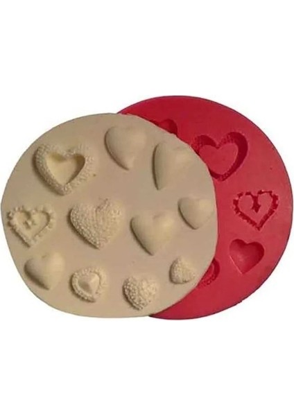 Silikon Kalıp - Küçük Kalpler, Onlu (10*10CM) modelleri