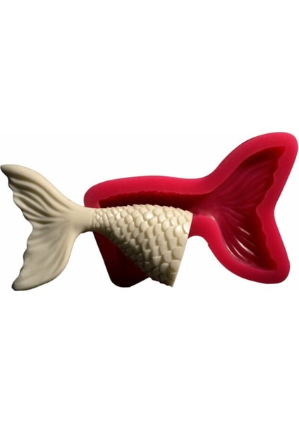 Silikon Balık Kuyruğu Kalıbı 7,5 x 5 cm