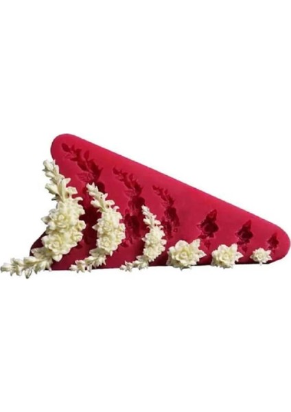Silikon Kalıp - Güllü Bordür Set (13*7cm) fiyatları