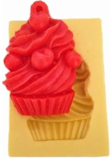 Cupcake Şekilli Silikon Kalıp 9x6 cm modelleri