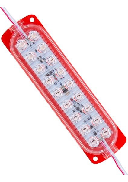 Powermaster 12 Volt 3.6 Watt Kırmızı Flaşlı Yanıp Sönen 2835 Mercekli Modül LED 12V
