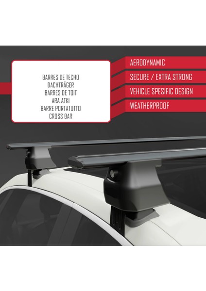Kia Ceed Araca Özel Oluksuz Tavan Çitası 2018 2019 2020 2021 2022 2023 Siyah