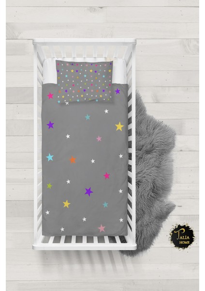 Yıldızlar Bebek Nevresim Takımı Çarşaflı TLABN-031