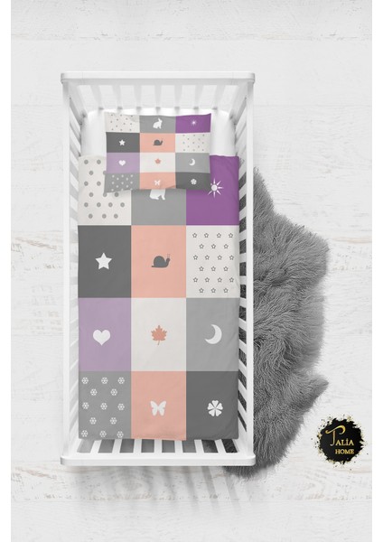 Soft Bebek Nevresim Takımı Çarşaflı TLABN-114