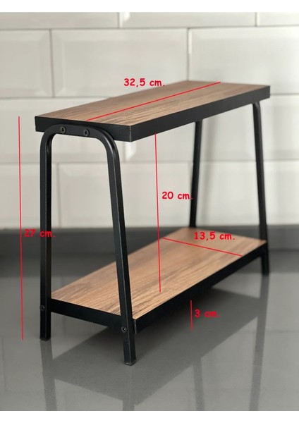 Mutfak Raf Çam Tezgah Üstü Raf Kahve Köşesi Raf Banyo Raf Baharatlık indirimleri