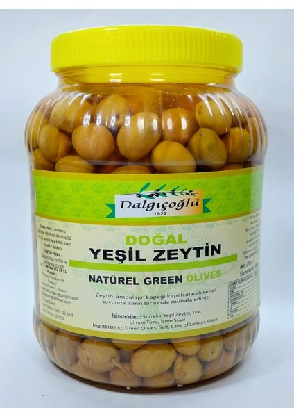 Taze Kırma Ayvalık Yeşil Zeytin 3000 cc