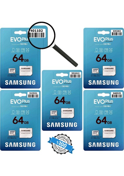 Evo Plus MB-MC64KA/TR 64 GB Micro Sdxc Classs 10 Uhs-I U1 Hafıza Kartı