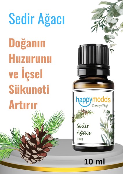 Sedir Ağacı Aromaterapi Uçucu Yağ Esansiyel Buhurdanlık Yağı 10 ml