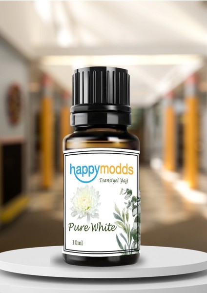 Pure White Aromaterapi Uçucu Yağ Esansiyel Buhurdanlık Yağı 10 ml