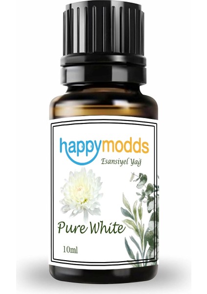 Pure White Aromaterapi Uçucu Yağ Esansiyel Buhurdanlık Yağı 10 ml