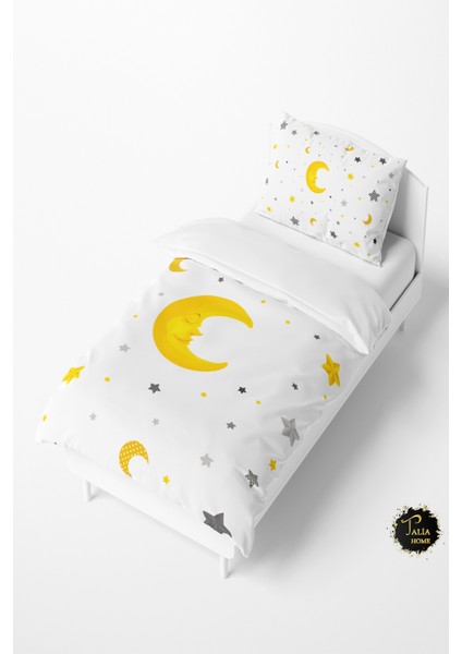 Ay Yıldız Desenli Bebek ve Çocuk Nevresim Takımı TLAN-022