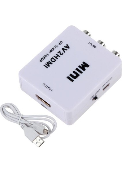 AV RCA TOS to HDMI Çevirici Dönüştürücü Tüplü TV Adaptörü 4553