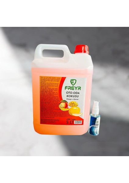 Mango Kavun Oto Parfüm 5 LT Sprey Araç Ev Ortam Kokusu ( 1 Adet 50 ml Hediye)