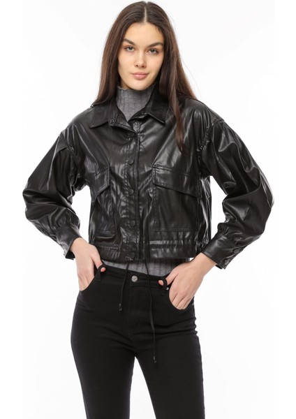 Standart Kesim Deri Ceket 40 indirimleri