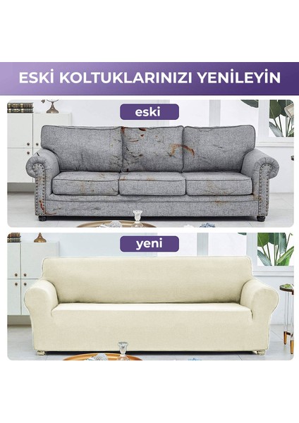 Balpeteği 3 Kişilik Antrasit Lastikli Kanepe Örtüsü | Lastikli Koltuk Örtüsü | Koltuk Kılıfı Balpeteği Koltuk fiyatları