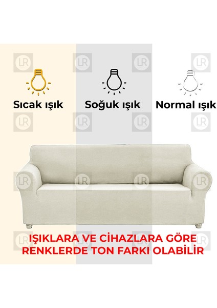 Balpeteği 3 Kişilik Antrasit Lastikli Kanepe Örtüsü | Lastikli Koltuk Örtüsü | Koltuk Kılıfı Balpeteği Koltuk indirimleri