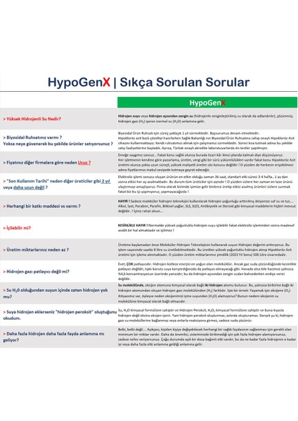 Hypogenx El ve Cilt Dezenfektanı Hipokloröz Asit Bazlı 200 ml