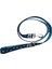 Köpek gezdirme kayışı kalın metal kancalı kolon pati figürlü siyah turkuaz kalınlık:3mm genişlik:2cm uzunluk:120cm dog leash B3-5 2